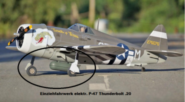 Elektr. Einziehfahrwerk für P-47